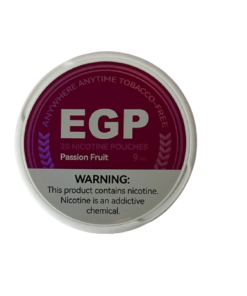 Buy EGP Nicotine Pouches – 9MG – Passion Fruit – 5 tins