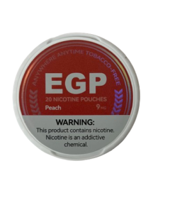 Buy EGP Nicotine Pouches – 9MG – Peach – 5 tins
